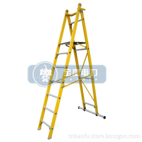 Fiberglass Folding Platform and A-Shape Ladder